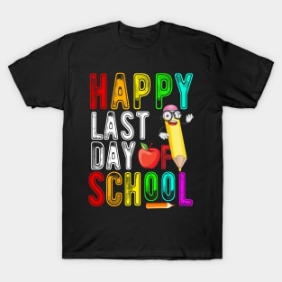 Happy last day of school graduation teacher students T-Shirt